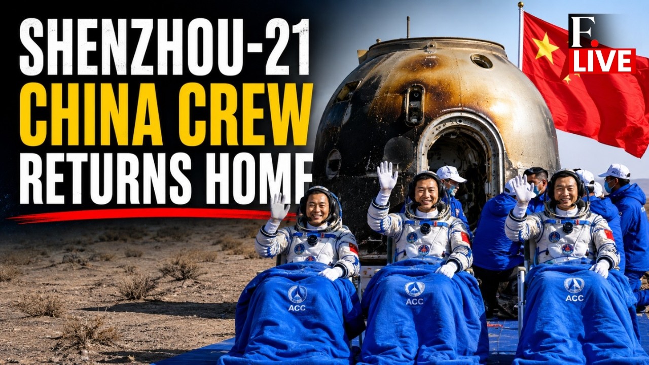 China Brings Shenzhou-21 Crew Back to Earth After Months in Space | LIVE
