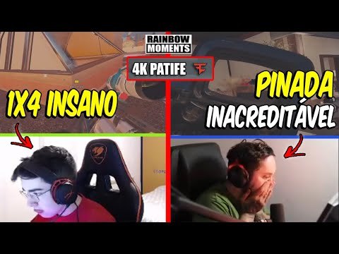 PECHITO GANHANDO 1x4 MONSTRO, PINADA ABSURDA DO NESK, 4K DO PATIFE - MELHORES MOMENTOS LIVES R6