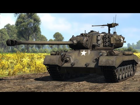 WAR THUNDER: M26 Pershing American Medium Tank Gameplay 720p + 13 Enemy kills