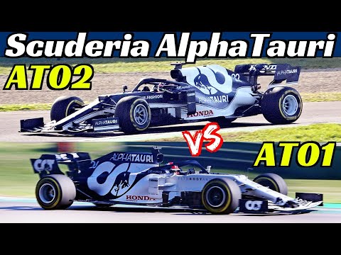 Thumbnail for NEW 2021 Scuderia AlphaTauri AT02 vs 2020 AT01 F1 - Yuki Tsunoda & Pierre Gasly at Imola 字幕付きの動画 by AlphaTauri AT02