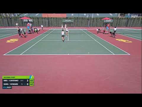 Maddy Sieg/Eryn Cayetano v Maya Sung/Zoe Howard - USC v PRINCETON - 18.03.23