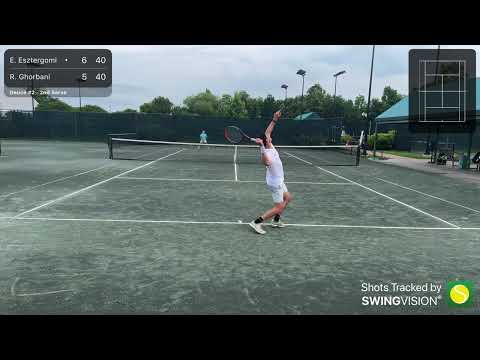 Endre vs Reza May 2024 left handed forehand point 🤪