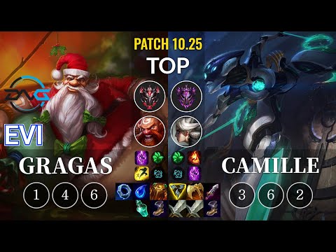 DFM Evi Gragas vs Camille Top - KR Patch 10.25