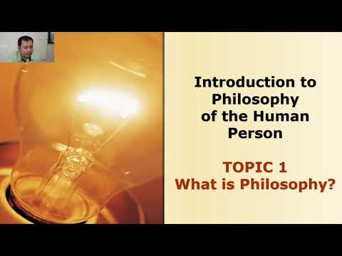 Lesson 1 - What is Philosophy?
