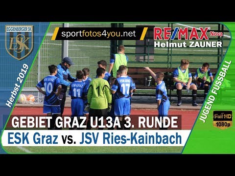 ▶️ U13 - 3. Runde Gebiet Graz ⚽️ ESK Graz 🆚 JSV Ries-Kainbach ⚽️ vom 18.09.2019