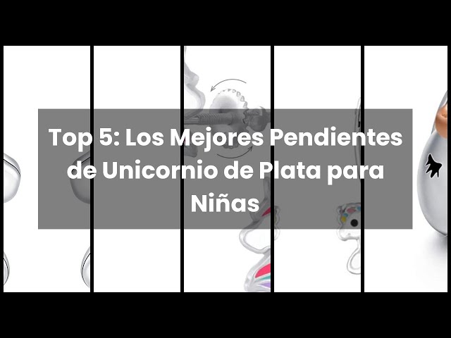 Vídeo relacionado con Minoplata Pendientes para niñas unicornio de Plata de ley 925 con cierre tuerca rosca bebé