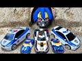 HelloCarbot Tobot Transformers Blue Assembly Robot Police Car JCB TRACTOR BUS TRAIN Robot Toy