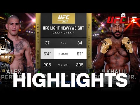Alex Pereira vs. Khalil Rountree Jr. | Fight Highlights | UFC 307