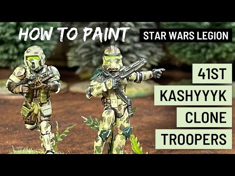 How to Paint Star Wars Legion 41st Clone Troopers