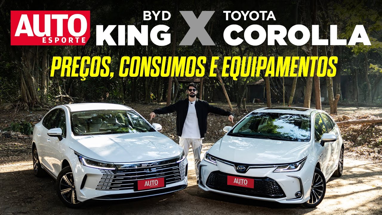 BYD KING x TOYOTA COROLLA: Qual é o melhor sedã híbrido do Brasil?
