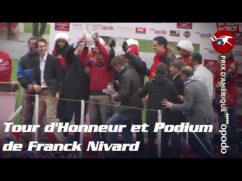 Le Tour d’Honneur et le Podium du Prix d’Amérique Opodo 2016