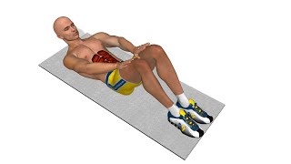 Crunch with hands resting exercise video thumbnail