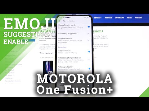 How to Enable Emoji Suggestions on Motorola One Fusion+ | Turn On/Off Suggested Emojis