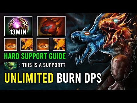 How to Hard Support Jakiro in 7.33d Unlimited Burn DPS 13Min Octarine Skill Spam Dota 2