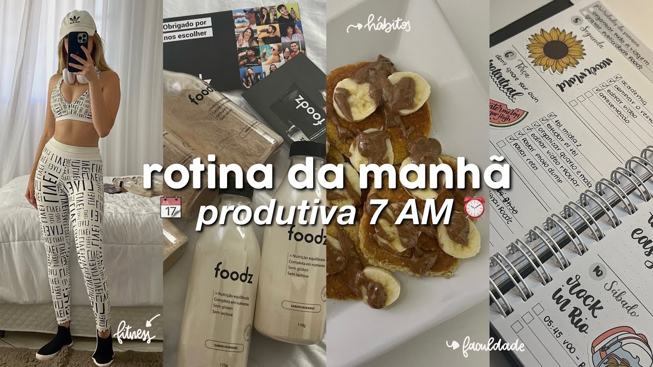 ROTINA DA MANHÃ PRODUTIVA | 7 am, motivação, estudos...