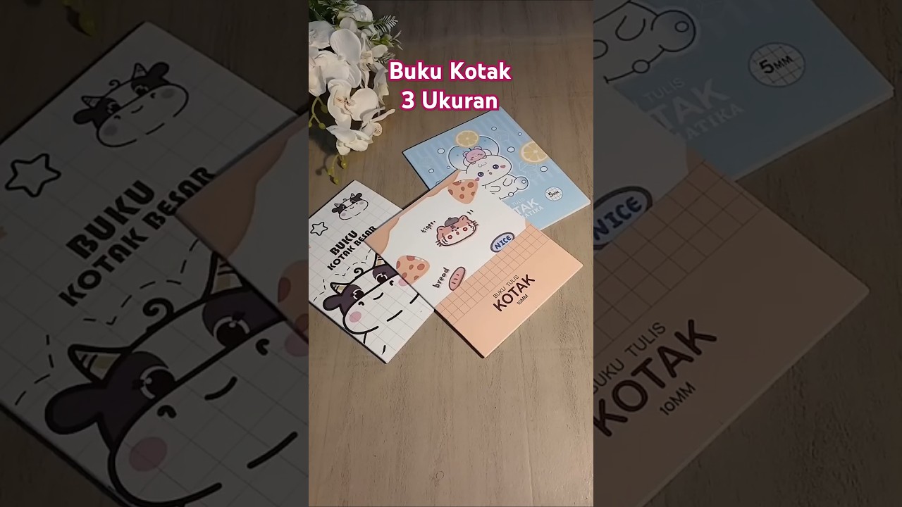 Buku Tulis Kotak 3 Ukuran Serbaguna #buku #bukutulis #bukutuliskotak #bukukotakbesar #bukukotakkecil