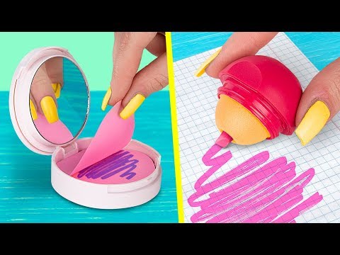 11 DIY Weird School Supplies You Need To Try / School Pranks And Life Hacks Video