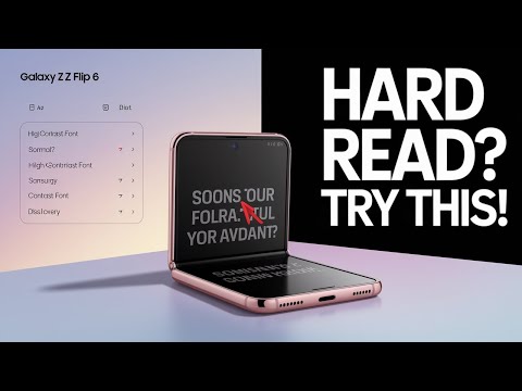 Hidden Font Trick on Galaxy Z Flip 6 : High Contrast Mode!