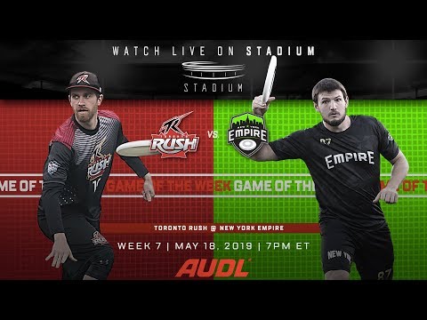 2019 AUDL Game of the Week: Toronto Rush at New York Empire