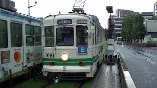 preview picture of video '熊本市電幹線 熊本城・市役所前停留所にて(At Kumamoto Castle / City Hall Stop on the Kumamoto City Tram Trunk Line)'
