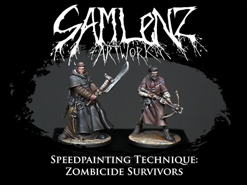 Sam Lenz Artwork: Speedpainting Zombicide Survivors