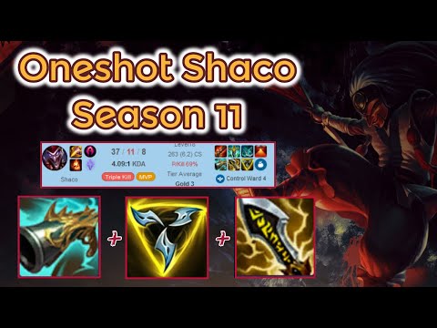 37 Kills Trinity Force Shaco Ranked - Season 11 [League of Legends] Full Gameplay - Infernal Shaco
