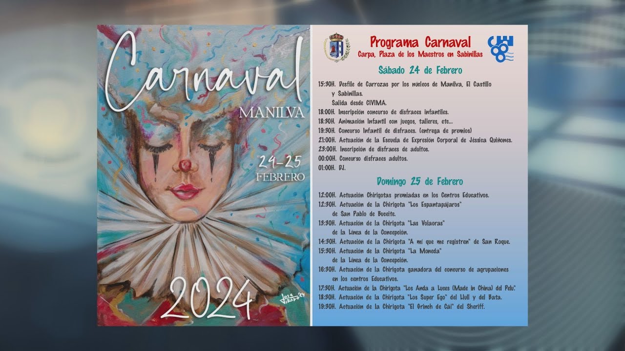Ya conocemos el programa del carnaval 2024