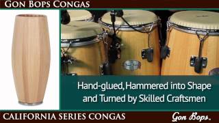 Video thumbnail for Gon Bops California Series Congas - Natural Finish by Gon Bops - Drums and Latin Percussion Instruments