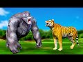 बड़ा गॉरिला और बाघ कहनिया Hindi Kahaniya Panchatantra Stor