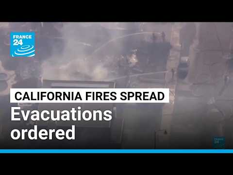 Coastal homes burn as hot winds fuel California fires