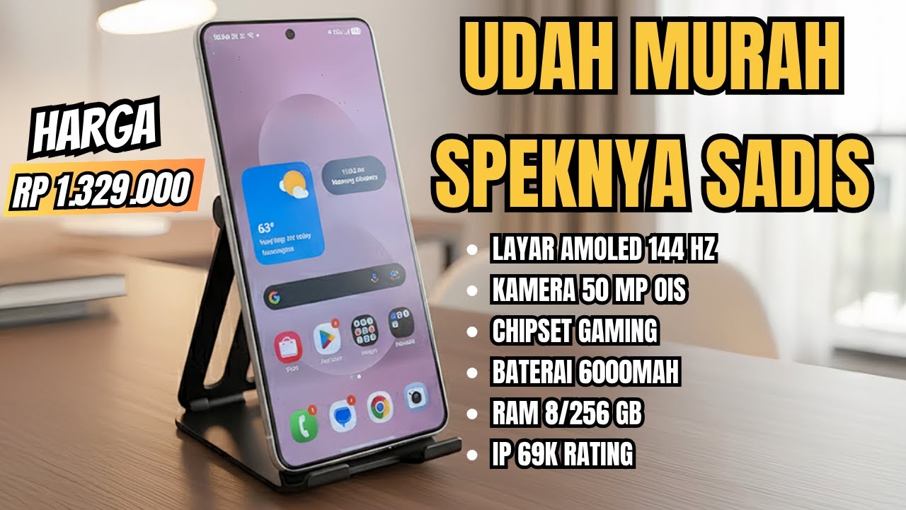 6000mAh, RAM 8/256 GB - HP 1 JUTAAN RAM 8/256 GB TERBAIK DI AKHIR 2025