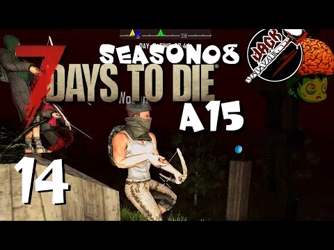 Hirnsturz-Bande - Nacht 7 Verteidigung! [S08 E14] [Gameplay German Deutsch] [7 Days To Die A15]