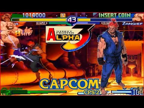 Street Fighter Alpha 3(Zero 3) Expert difficulty Akuma(Gouki) 2:0 Playthrough