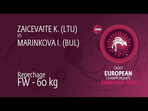 Repechage FW - 60 kg: I. MARINKOVA (BUL) df. K. ZAICEVAITE (LTU), 8-3