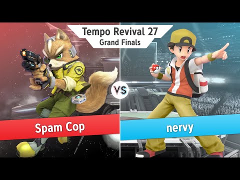 Tempo Revival 27 - Spam Cop (Various) Vs. nervy (Pkmn Trainer, Wolf) - Grand Finals - Smash Ultimate