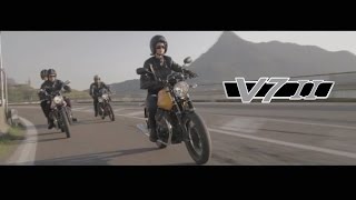 Moto Guzzi V7 II with Ewan McGregor, 2015 official