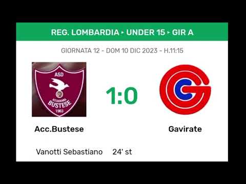 Accademia Bustese 2009 U15 stagione sportiva 2023-2024: Grazie Ragazzi