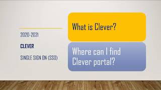 Clever (Single Sign-On) Overview