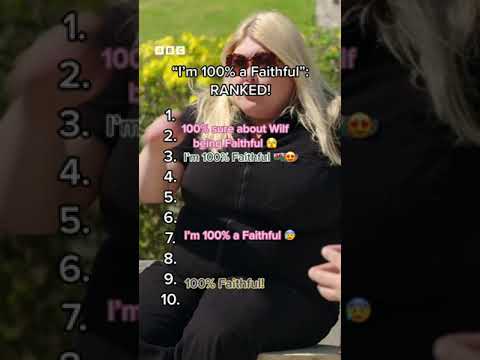 The top 100% Faithfuls, ranked! #TheTraitors #iPlayer