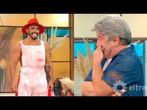 NO, NOT AGAIN! Pachu Peña was tempted when presenting his design: "It looks like a butcher from M...