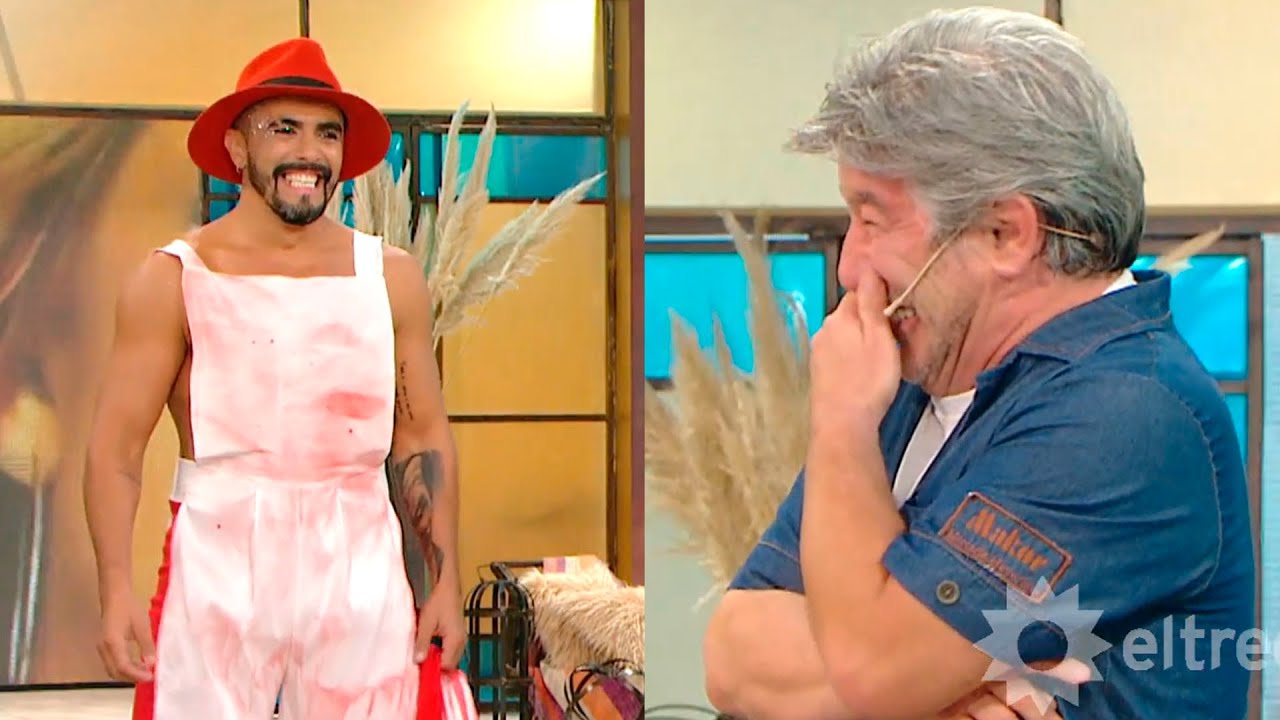 ¡NO, NO OTRA VEZ! Pachu Peña se tentó al presentar su diseño: "Parece un carnicero de Mataderos"