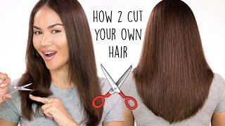 How To Cut Your Own Hair l DIY HAIRCUT TUTORIAL  M