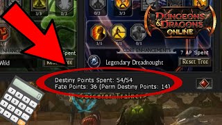 Destiny/Fate Points Explained and How They Are Calculated