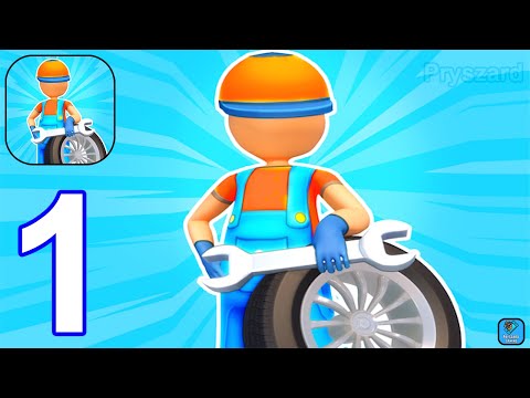 Idle Car Service - Gameplay Walkthrough Part 1 Car Repair Shop Game (iOS,Android)