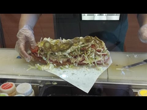 Ordering A Really Messy Subway Sandwich! MESSIEST EVER! Public Pranks | OmarGoshTV