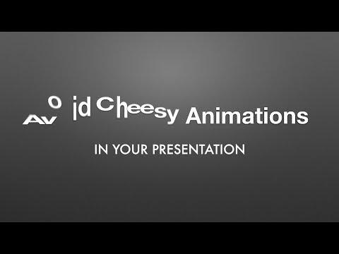 Tips for Presentation Slides - Animations