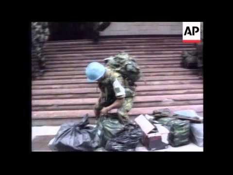 W.Slavonia - Serb Refugees Flee Croat Army