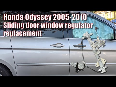 Honda Odyssey 2005-2010 - Sliding door window regulator replacement step by step