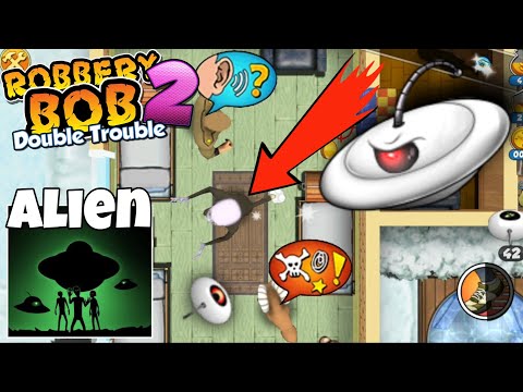 Robbery Bob 2 - Alien Costume Troll All Police Gameplay #15