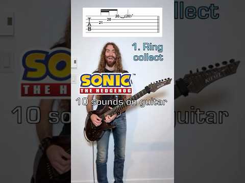 10 Sonic the Hedgehog sounds on guitar (with Tabs)